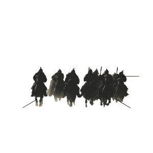 Mongol Warriors Charge Vinyl Car Decal Sticker – Waterproof & UV-Resistant 3.4133333333333336"