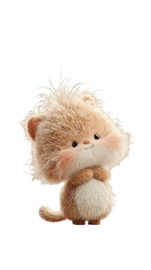 Fluffy Ginger Kitten V5 Vinyl Car Decal Sticker – Waterproof & UV-Resistant 4.8533333333333335"