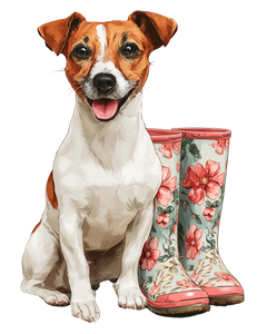 Happy Jack Russell V6 Vinyl Car Decal Sticker – Waterproof & UV-Resistant 4.16"