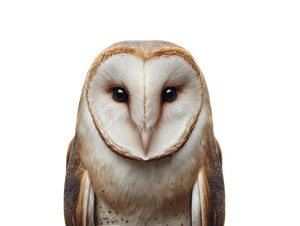 Barn Owl Portrait V5 Vinyl Car Decal Sticker – Waterproof & UV-Resistant 6.1866666666666665"