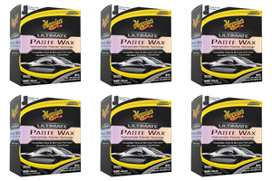 6x Meguiar's Ultimate Paste Car Wax | Glossier, Water Beading, Long-Lasting Protection
