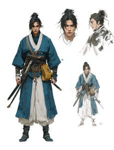 Fantasy Swordsman Concept V2 Vinyl Car Decal Sticker – Waterproof & UV-Resistant 4.213333333333333"