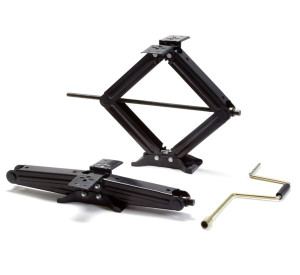 Stromberg Carlson Leveling Jack | For Travel Trailer/Fifth Wheel | Up to 5000lb Capacity | Scissor Type | Set of 2
