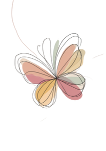 Pastel Butterfly V5 Vinyl Car Decal Sticker – Waterproof & UV-Resistant 8.746666666666666"
