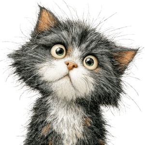 Barn Cat Illustration V2 Vinyl Car Decal Sticker – Waterproof & UV-Resistant 3.4133333333333336"