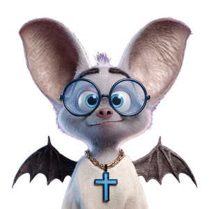 Cartoon Bat V5 Vinyl Car Decal Sticker – Waterproof & UV-Resistant 3.4133333333333336"