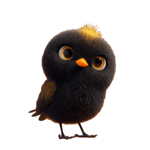 Cute Pixar Bird V3 Vinyl Car Decal Sticker – Waterproof & UV-Resistant 3.4133333333333336"