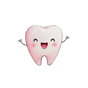 Happy Cartoon Tooth V2 Vinyl Car Decal Sticker – Waterproof & UV-Resistant 3.4133333333333336"