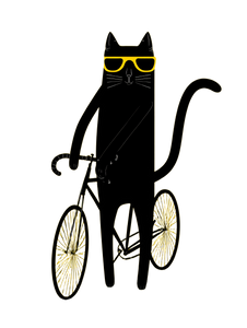 Stylish Biker Cat Vinyl Car Decal Sticker – Waterproof & UV-Resistant 4.1066666666666665" Stylish Biker Cat Vinyl Car Decal Sticker – Waterproof & UV-Resistant 4.1066666666666665"