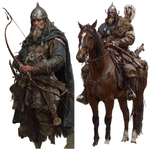 Horse Archers Vinyl Car Decal Sticker – Waterproof & UV-Resistant 3.4133333333333336"