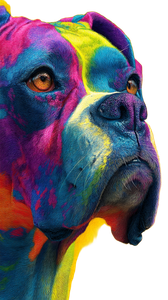 Vibrant Boxer Dog Vinyl Car Decal Sticker – Waterproof & UV-Resistant 4.8533333333333335"