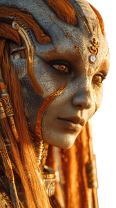 Alien Female Portrait V3 Vinyl Car Decal Sticker – Waterproof & UV-Resistant 4.8533333333333335"