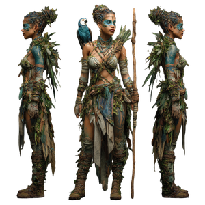 Druidic Amazon Warrior Vinyl Car Decal Sticker – Waterproof & UV-Resistant 3.4133333333333336"