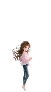 Chibi Girl Sky V3 Vinyl Car Decal Sticker – Waterproof & UV-Resistant 4.8533333333333335"