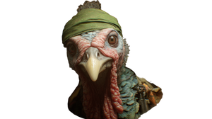 Angry Turkey Peephole Vinyl Car Decal Sticker – Waterproof & UV-Resistant 5.4