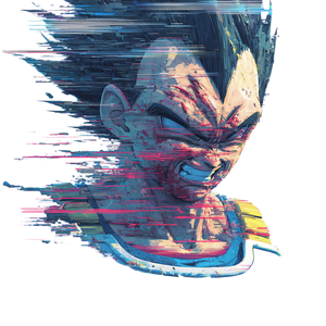 Melting Vegeta Vinyl Car Decal Sticker – Waterproof & UV-Resistant 3.4133333333333336"