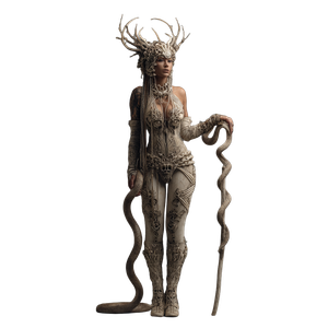 Bone-Clad Snake Charmer V3 Vinyl Car Decal Sticker – Waterproof & UV-Resistant 3.4133333333333336"