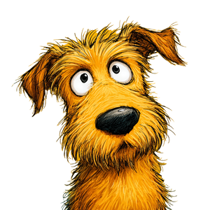 Cartoon Terrier V2 Vinyl Car Decal Sticker – Waterproof & UV-Resistant 3.4133333333333336"