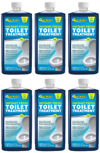 6x Powerful Star Brite Toilet Cleaner | Instant Fresh Treatment | Lemon Scent | Biodegradable Formula