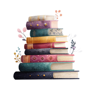 Whimsical Book Stack V2 Vinyl Car Decal Sticker – Waterproof & UV-Resistant 3.4133333333333336"