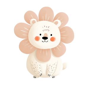 Flower-Faced Kawaii Animal Vinyl Car Decal Sticker – Waterproof & UV-Resistant 3.4133333333333336"