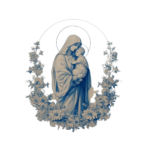 Saint Anne With Mary V2 Vinyl Car Decal Sticker – Waterproof & UV-Resistant 3.4133333333333336"