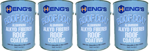 4x High-Quality Non-Asphalt Roof Coating | Protects Metal & Aluminum Roofs | All-Weather Defense | 1 Gallon