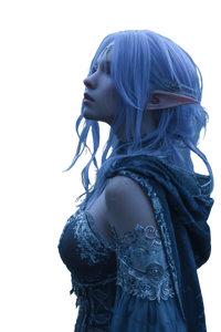 Elven Fantasy Woman V3 Vinyl Car Decal Sticker – Waterproof & UV-Resistant 8.96"