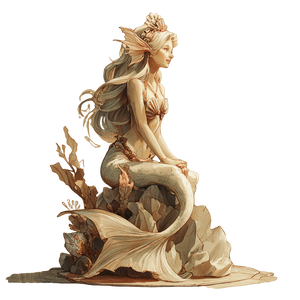 Elegant Fantasy Mermaid Vinyl Car Decal Sticker – Waterproof & UV-Resistant 3.4133333333333336"