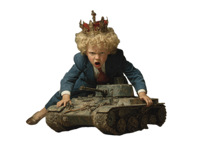 Angry Blonde Child King V2 Vinyl Car Decal Sticker – Waterproof & UV-Resistant 6.1866666666666665"