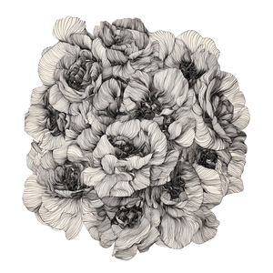 Dense Flower Bouquet V2 Vinyl Car Decal Sticker – Waterproof & UV-Resistant 6.826666666666667"