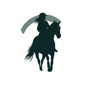 Rosali Horse Riding Vinyl Car Decal Sticker – Waterproof & UV-Resistant 3.4133333333333336"