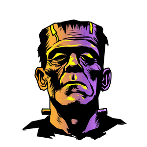 Frankenstein Face Vinyl Car Decal Sticker – Waterproof & UV-Resistant 6.826666666666667"