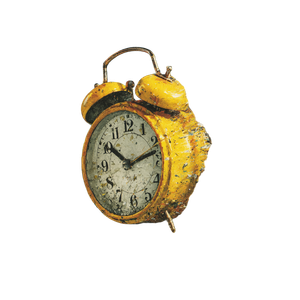 Falling Alarm Clock V2 Vinyl Car Decal Sticker – Waterproof & UV-Resistant 3.4133333333333336"