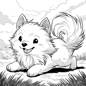 Chibi Anime Dog Vinyl Car Decal Sticker – Waterproof & UV-Resistant 6.826666666666667"