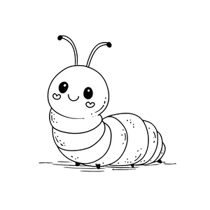 Cute Worm Coloring Vinyl Car Decal Sticker – Waterproof & UV-Resistant 6.826666666666667" Cute Worm Coloring Vinyl Car Decal Sticker – Waterproof & UV-Resistant 6.826666666666667"