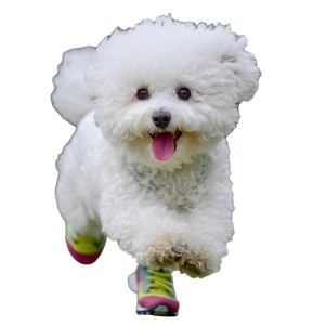 Bichon Frise Running V2 Vinyl Car Decal Sticker – Waterproof & UV-Resistant 3.4133333333333336"