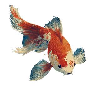 Golden Koi Fish V7 Vinyl Car Decal Sticker – Waterproof & UV-Resistant 3.4133333333333336"