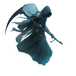 Ethereal Grim Reaper V2 Vinyl Car Decal Sticker – Waterproof & UV-Resistant 3.4133333333333336"