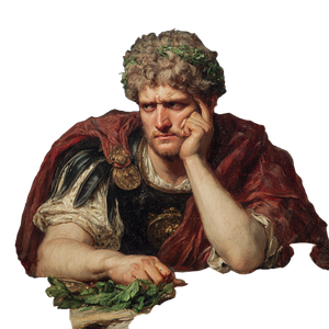 Emperor Nero Painting Vinyl Car Decal Sticker – Waterproof & UV-Resistant 3.4133333333333336"