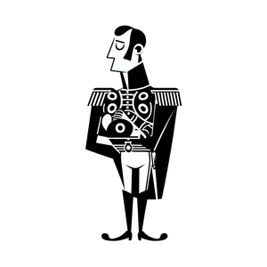 Napoleon Art Deco V2 Vinyl Car Decal Sticker – Waterproof & UV-Resistant 3.4133333333333336"