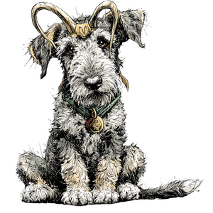 Airedale Loki Puppy V2 Vinyl Car Decal Sticker – Waterproof & UV-Resistant 3.4133333333333336"