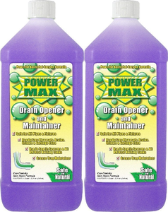 2x Valterra PowerMax Drain Cleaner | Super Concentrated Enzyme Formula | Clears & Keeps Drains Clean | For RV, Home & Janitorial Use 2x Valterra PowerMax Drain Cleaner | Super Concentrated Enzyme Formula | Clears & Keeps Drains Clean | For RV, Home & Janitorial Use