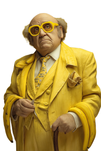Danny Devito Banana Vinyl Car Decal Sticker – Waterproof & UV-Resistant 8.96"