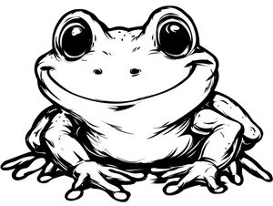 Happy Frog Vinyl Car Decal Sticker – Waterproof & UV-Resistant 6.1866666666666665" Happy Frog Vinyl Car Decal Sticker – Waterproof & UV-Resistant 6.1866666666666665"