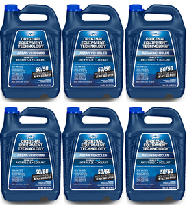 6x Peak 50/50 Pre-Diluted Engine Coolant | 1 Gallon | Protects Asian Vehicles Rust-Free | 5 Year/150,000-mile Guarantee