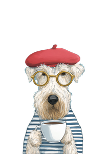 Wheaten Terrier Illustration V2 Vinyl Car Decal Sticker – Waterproof & UV-Resistant 4.373333333333333"