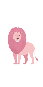 Pink Pastel Lion Vinyl Car Decal Sticker – Waterproof & UV-Resistant 5.12" Pink Pastel Lion Vinyl Car Decal Sticker – Waterproof & UV-Resistant 5.12"