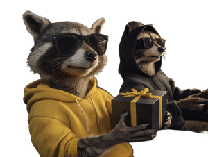 Stylish Raccoon Driver Vinyl Car Decal Sticker – Waterproof & UV-Resistant 6.1866666666666665"