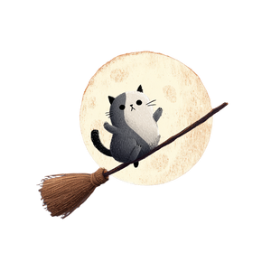 Witchy Flying Cat V2 Vinyl Car Decal Sticker – Waterproof & UV-Resistant 6.826666666666667" Witchy Flying Cat V2 Vinyl Car Decal Sticker – Waterproof & UV-Resistant 6.826666666666667"